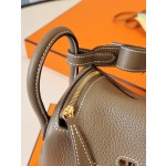 mini lindy elephant grey counter clemence leather