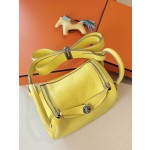 Mini Lindy lemon yellow counter Clemons leather
