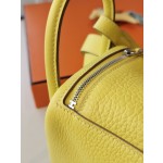 Mini Lindy lemon yellow counter Clemons leather