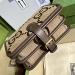GUCCI Double G Pattern Canvas Shoulder Backpack Model: 699438