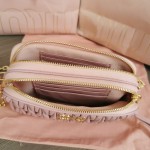 MIU MIU 5BP045 New Double Zip Camera Bag Handbag