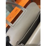 Halzan 25cm clemence leather 18 Etoupe grey elephant