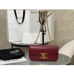 CELINE 𝑻𝒓𝒊𝒐𝒎𝒑𝒉𝒆 Chain Underarm Bag Model: 197993