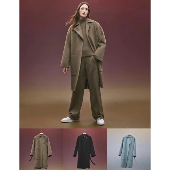 Hermes Cashmere Coat Q26 (Please consult customer service to confirm the size before placing an order for a customized version)