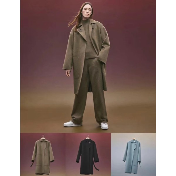 Hermes Cashmere Coat Q26 (Please consult customer service to confirm the size before placing an order for a customized version)