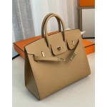 Birkin25 outer seam biscuit color EPSOM leather gold buckle