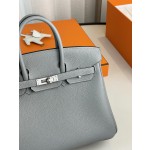 Birkin25 Seagull Grey Togo Skin Silver Buckle
