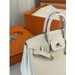 Birkin25 milk shake white togo leather gold buckle