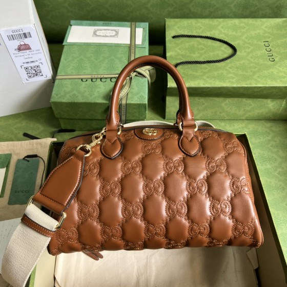 GUCCI Quilted Leather Handbag Model: 702242