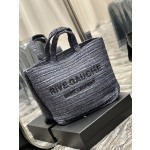 SAINT LAURENT Lafite woven tote model number: 688864
