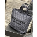 SAINT LAURENT Lafite woven tote model number: 688864
