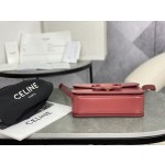 CELINE Embossed Small Carmine Red 𝗯𝗼𝘅 Model: 199223