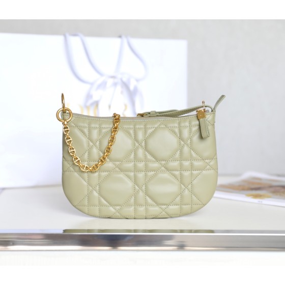 Dior Mini Tulip bag gray green