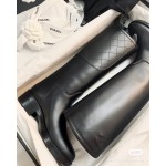 CHANEL Side Diamond Knight Boots