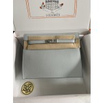 Kelly danse II 22cm evercolor calfskin chalice blue silver buckle