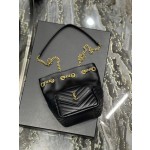SAINT LAURENT V-shaped Quilted Mini Bucket Bag Model: 631052
