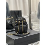 SAINT LAURENT V-shaped Quilted Mini Bucket Bag Model: 631052