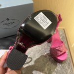 Prada High Heel Satin Thick Sole Sandals