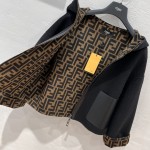 FENDI three-dimensional logo sports jacket