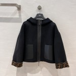 FENDI three-dimensional logo sports jacket