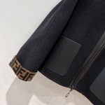 FENDI three-dimensional logo sports jacket