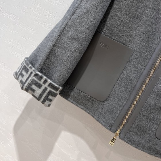 FENDI three-dimensional logo sports jacket