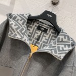 FENDI three-dimensional logo sports jacket