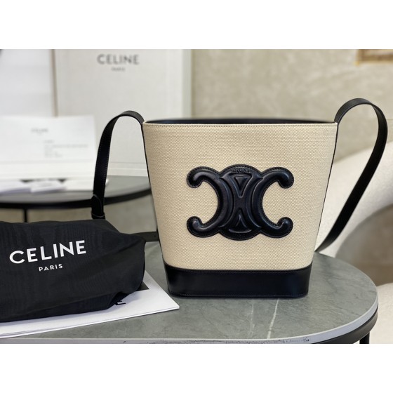 CELINE Canvas Small Bucket Model: 198243