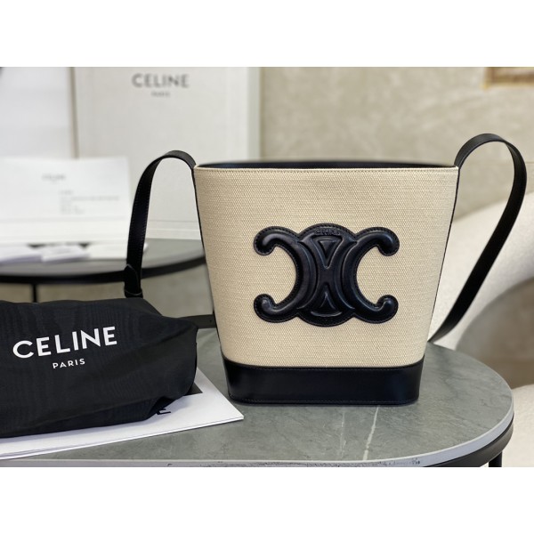 CELINE Canvas Small Bucket Model: 198243