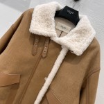 Celine leads the motorcycle model with fur and fur in one