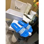 Dior flat bottom flip flops