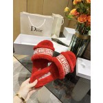 Dior flat bottom flip flops