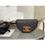 CELINE Embossed Half Moon Saddle Model: 111233