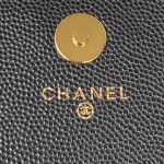 CHANEL 22K's popular black gold flap bag part AP3135