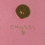 CHANEL 22K's popular black gold flap bag part AP3135