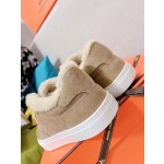 Hermes Couple Style Fury Kelly Button Casual Shoes