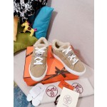 Hermes Couple Style Fury Kelly Button Casual Shoes