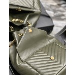 SAINT LAURENT V-shaped Quilted Mini Bucket Bag Model: 672609