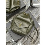 SAINT LAURENT V-shaped Quilted Mini Bucket Bag Model: 672609