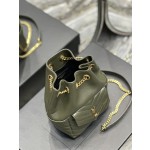 SAINT LAURENT V-shaped Quilted Mini Bucket Bag Model: 631052