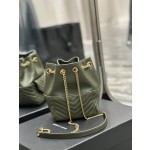 SAINT LAURENT V-shaped Quilted Mini Bucket Bag Model: 631052