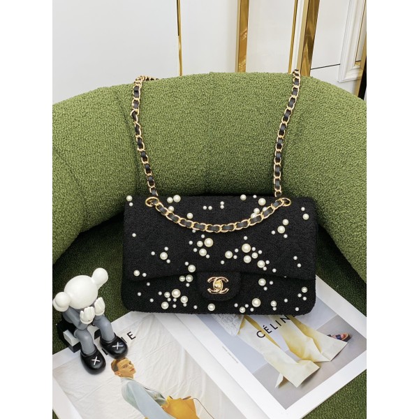 𝗖𝗛𝗔𝗘𝗡𝗟𝗟22c New Pearl Flap Bag