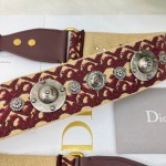 Dior Burgundy Roman Shoulder Strap
