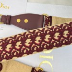 Dior Burgundy D Shoulder Strap
