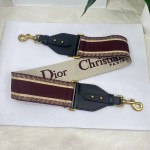 Dior Burgundy Letter Shoulder Strap
