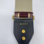 Dior Burgundy Letter Shoulder Strap