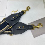 Dior letter blue shoulder strap