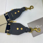 Dior letter blue shoulder strap