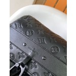 Louis Vuitton top original single replica M43680 full leather embossed backpack