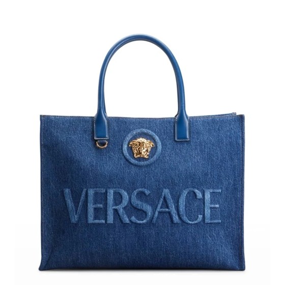 VERSACE Model 1060 Denim Tote Bag